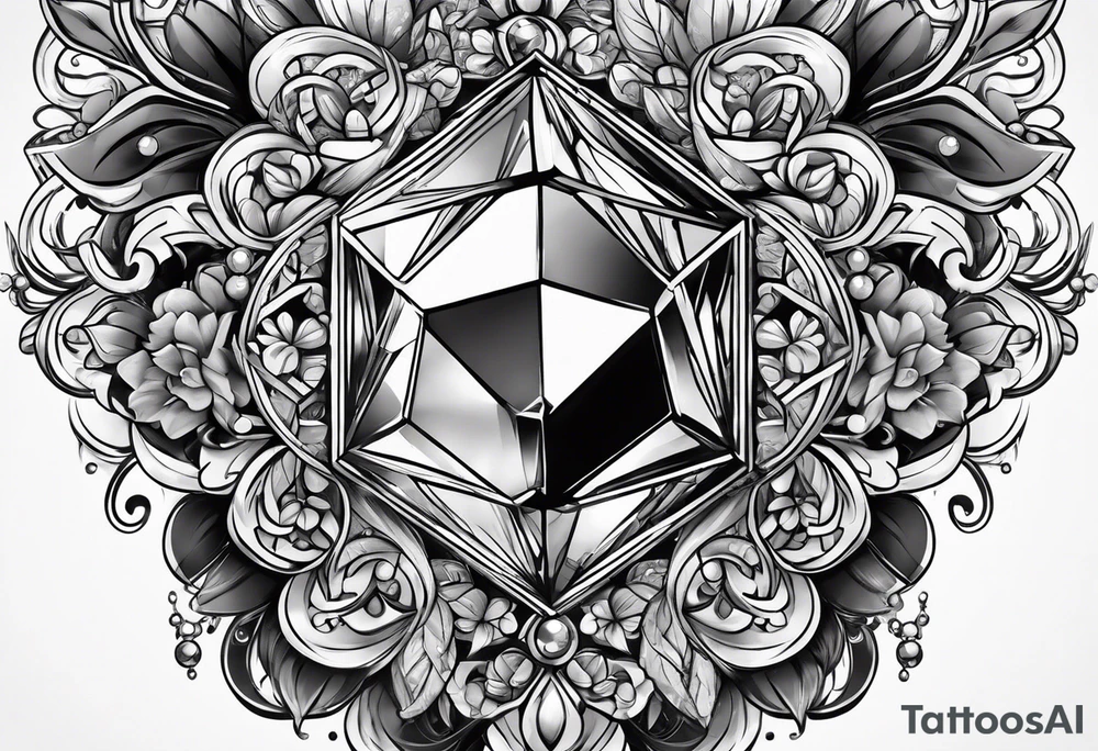 A diamond tattoo idea