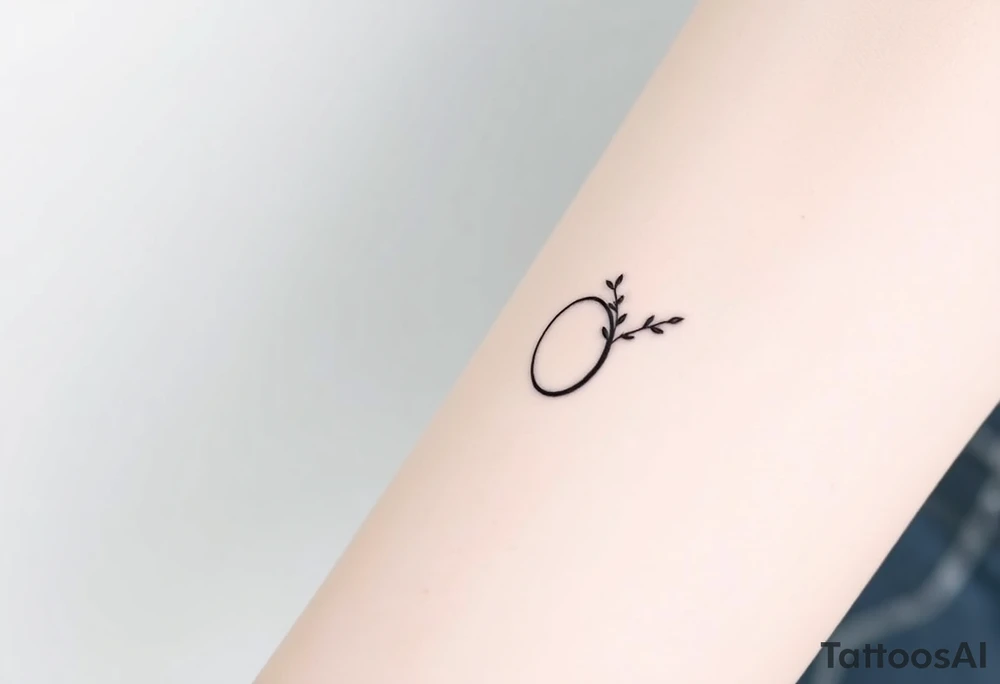 A delicate semicolon symbol intertwined with a vine, symbolizing growth, resilience, and new beginnings tattoo idea