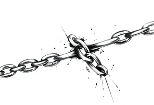 Chain tattoo idea