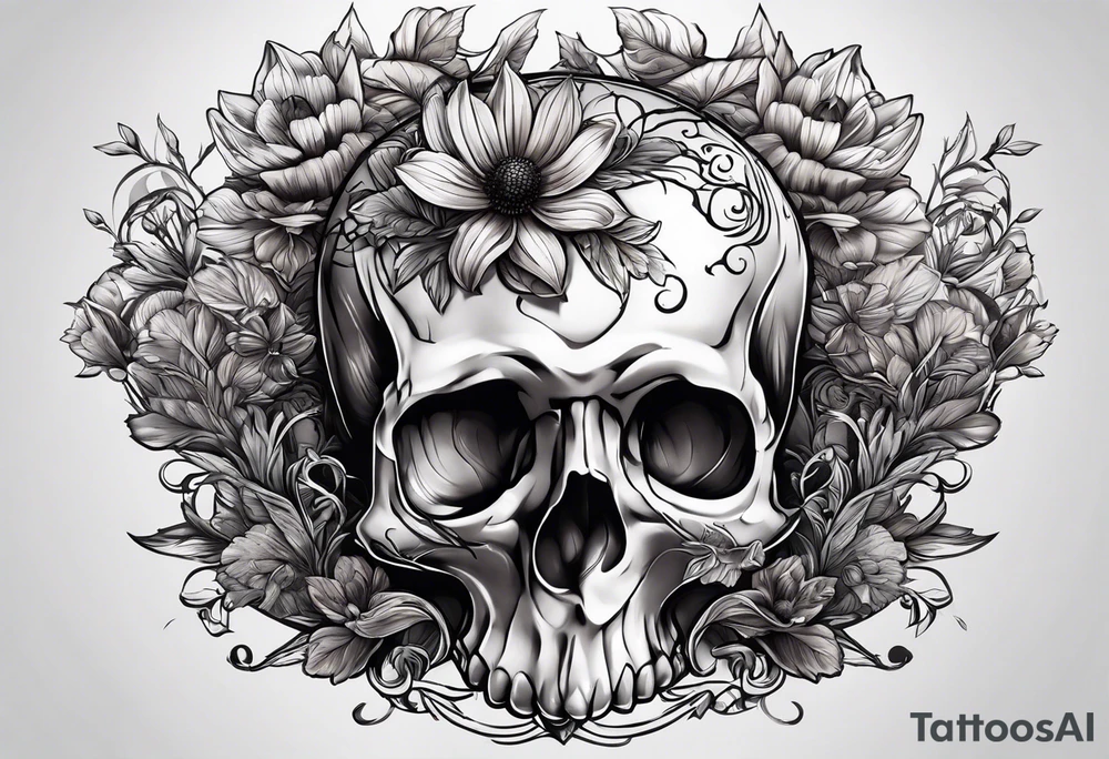 Innocence lost in a field of death and darkness tattoo idea