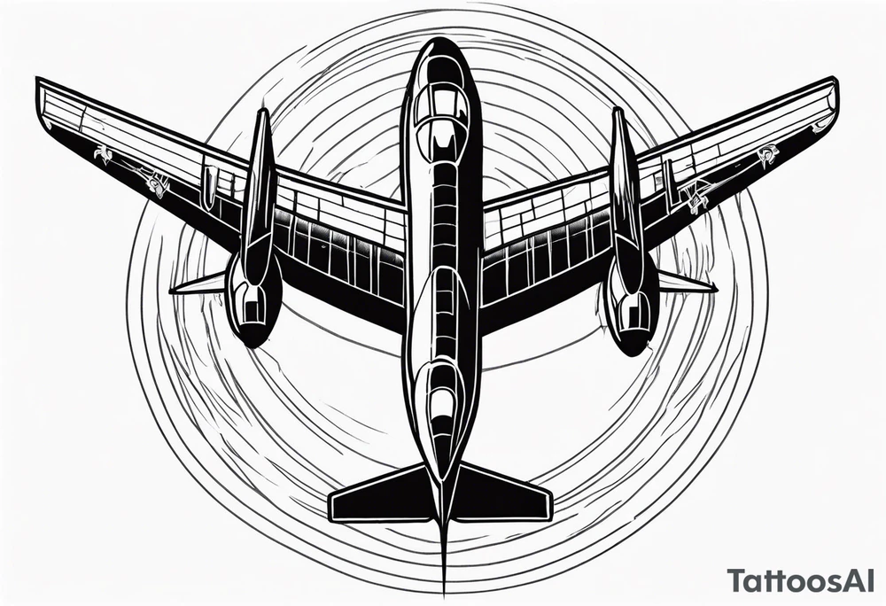 bomb from a plane tattoo idea