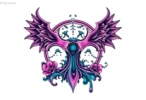 Contagion sign with toxic spill tattoo idea