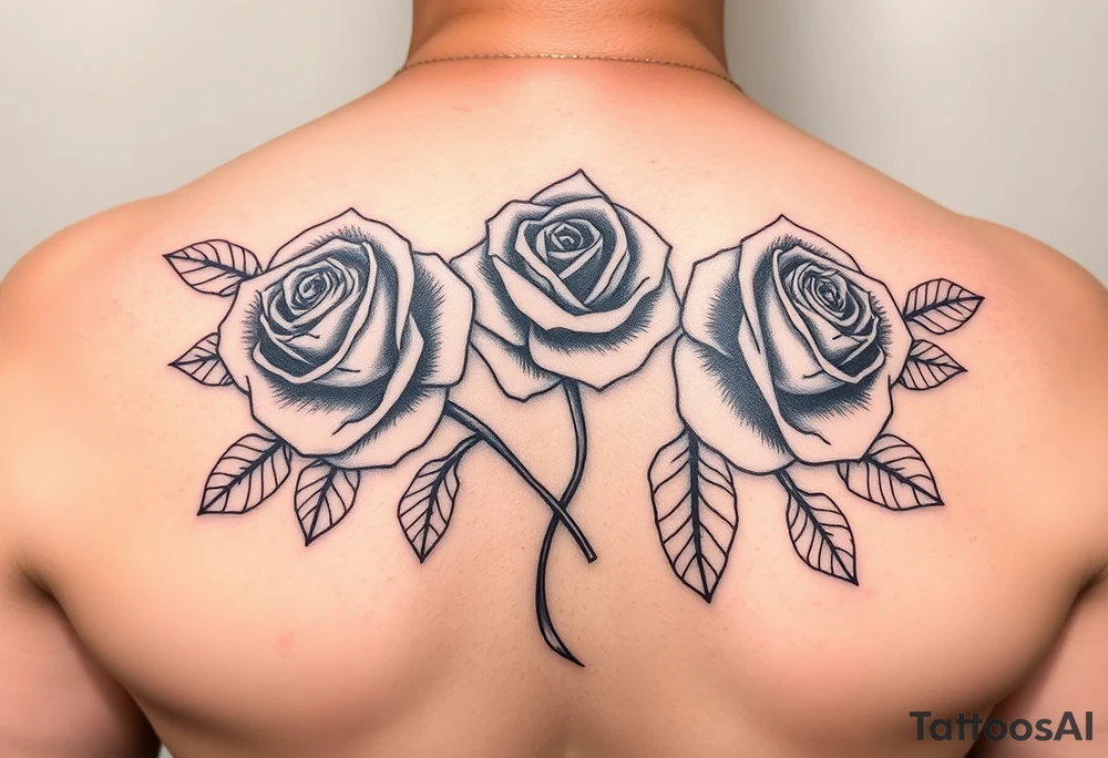 Memorial for grandma who loved roses and gambling tattoo idea