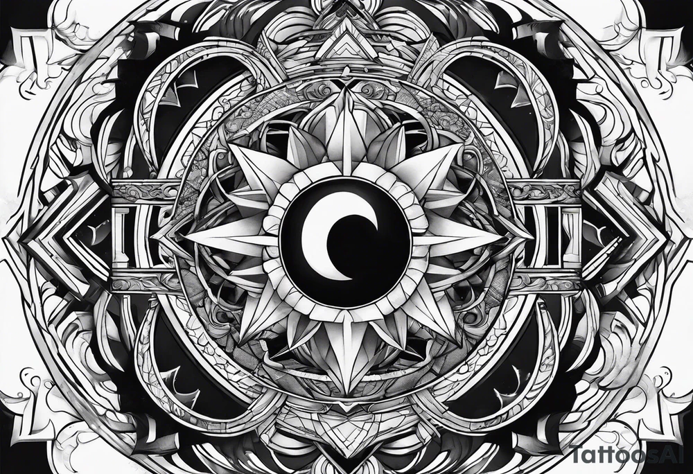black hole tattoo idea
