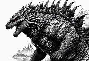 Godzilla tattoo idea