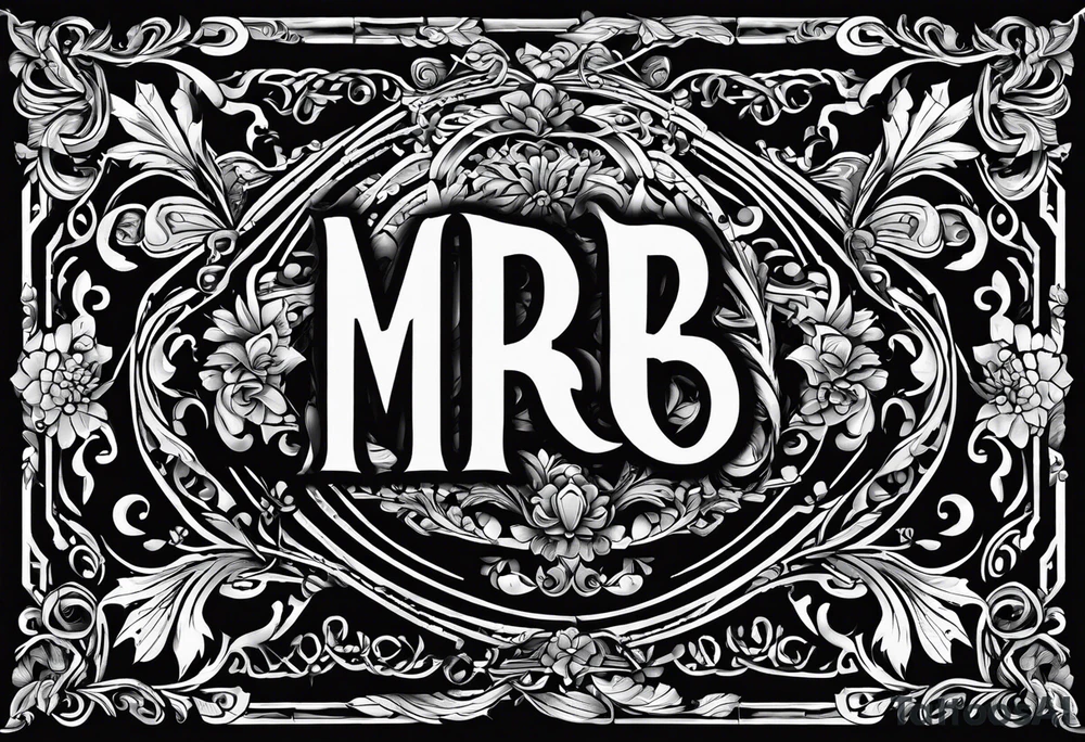 letters: "MRBG"
simple, clear, plain, unadorned tattoo idea letters: "MRBG"
simple, clear, plain, unadorned tattoo idea