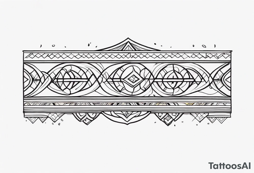 Horizontal Band tattoo idea