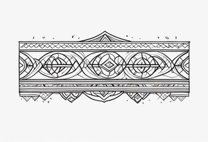 Horizontal Band tattoo idea