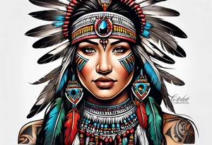 Cherokee Indian tattoo idea