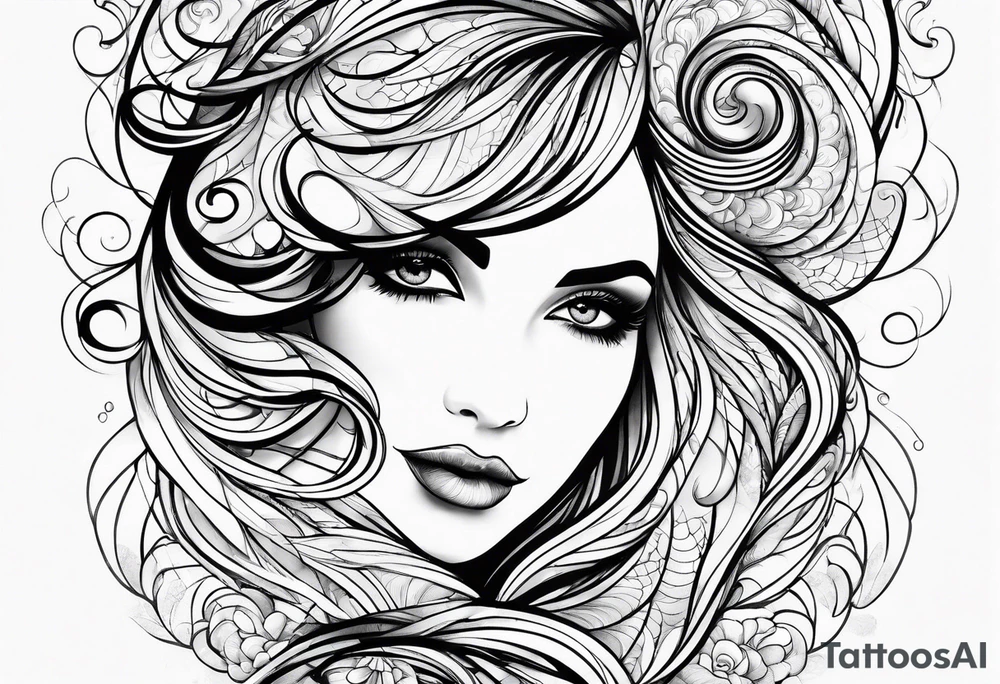 Swirling whirling, sleeve tattoo idea