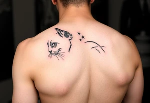 Black Cat tattoo idea