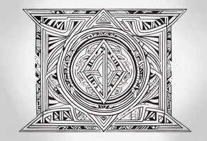 Polynesian geometric neck  tattoo tattoo idea