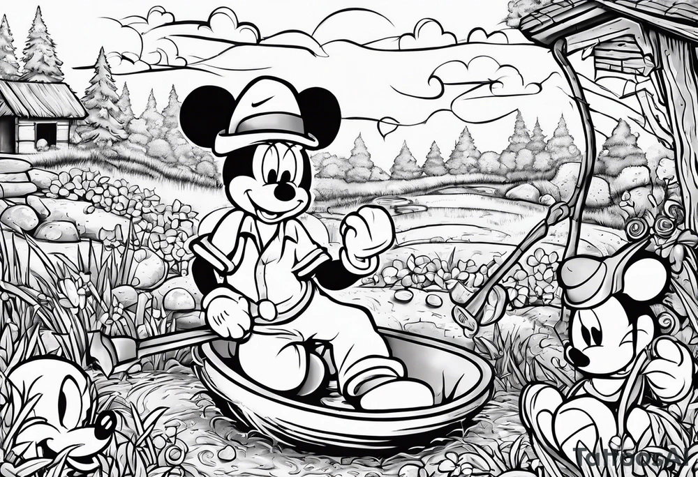 Jesus Christ
Is jackhammering Mickey Mouse in the doo-doo hole
With a lawn dart as Garth Brooks gives birth to something
Resembling a cheddar cheese log with almonds on Santa Claus's tummy-tum tattoo idea
