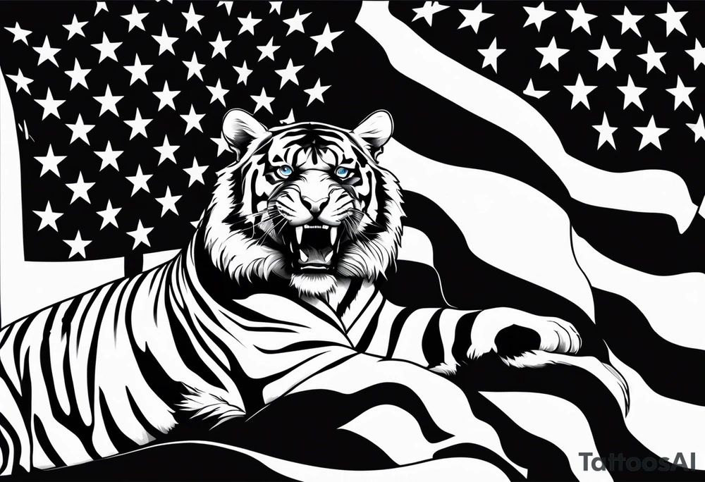 Michelangelo, U.S. flag, U.S. Air Force, tiger tattoo idea