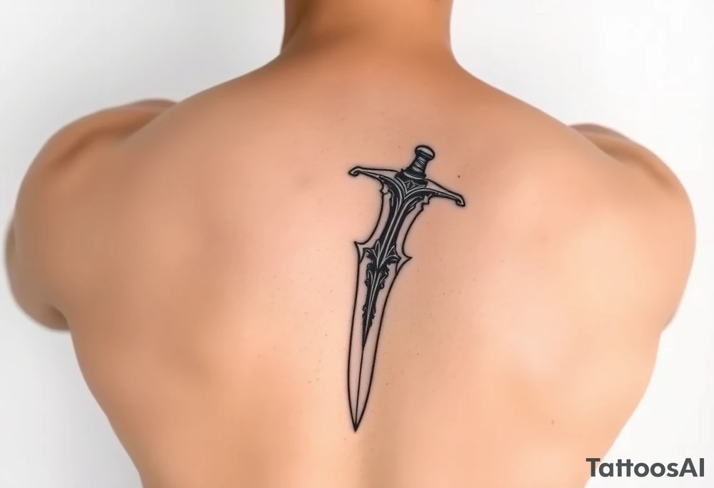 a very powerful Zulfiqar sword underarm tatto tattoo idea