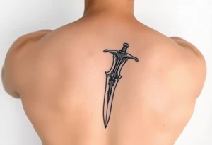 a very powerful Zulfiqar sword underarm tatto tattoo idea
