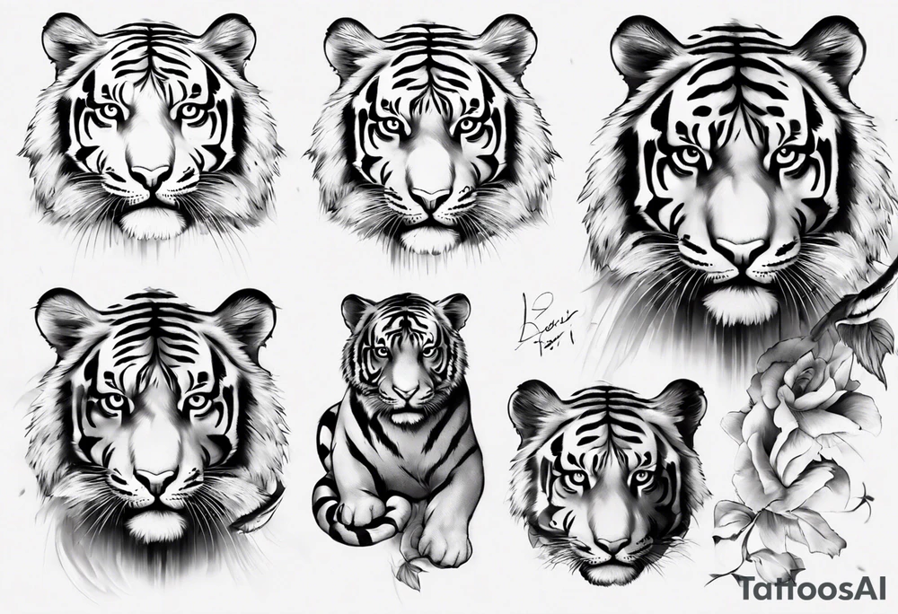 i want my last name ‘DEZIUS’ with a tiger 
i would like my last name to be the main image on my forearm tattoo idea