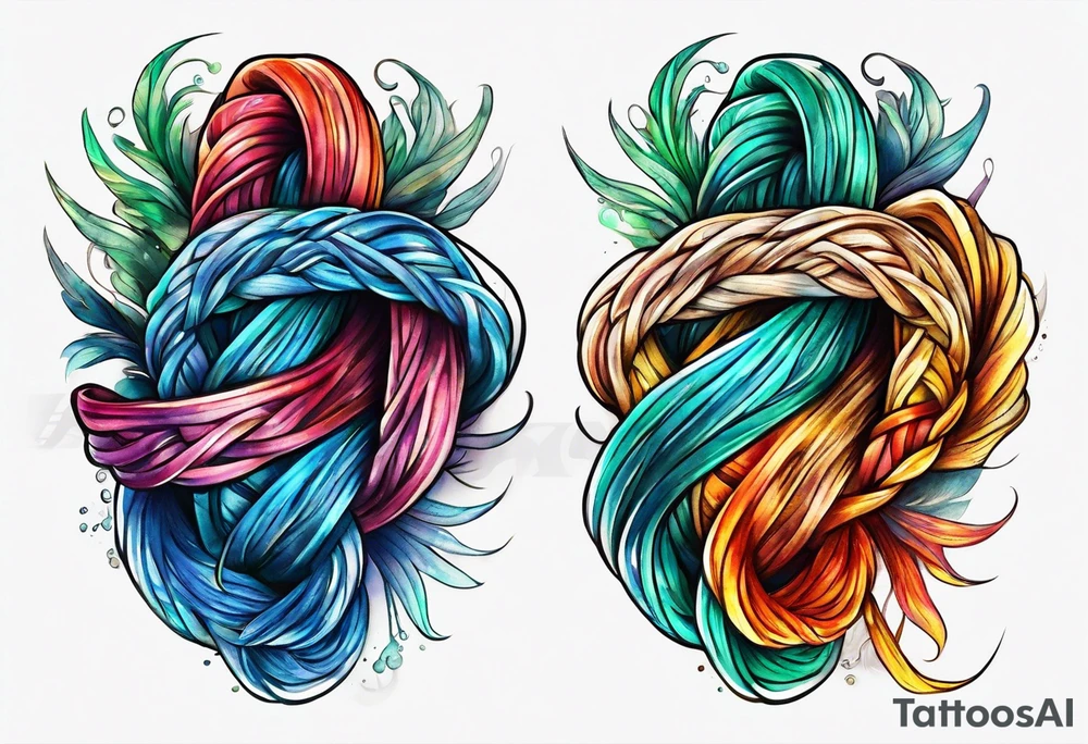 Reef knot tattoo idea