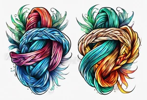 Reef knot tattoo idea