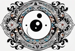 ying yang tattoo idea