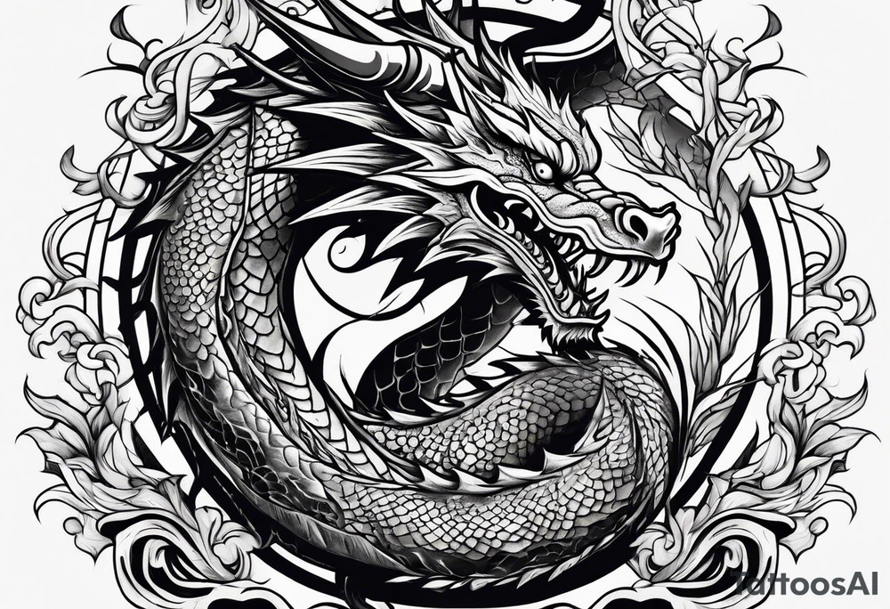 Dragon tattoo idea