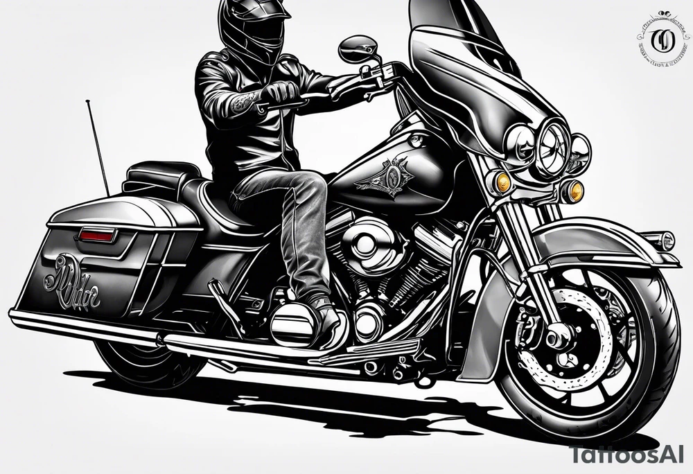 the word Rider tattoo idea