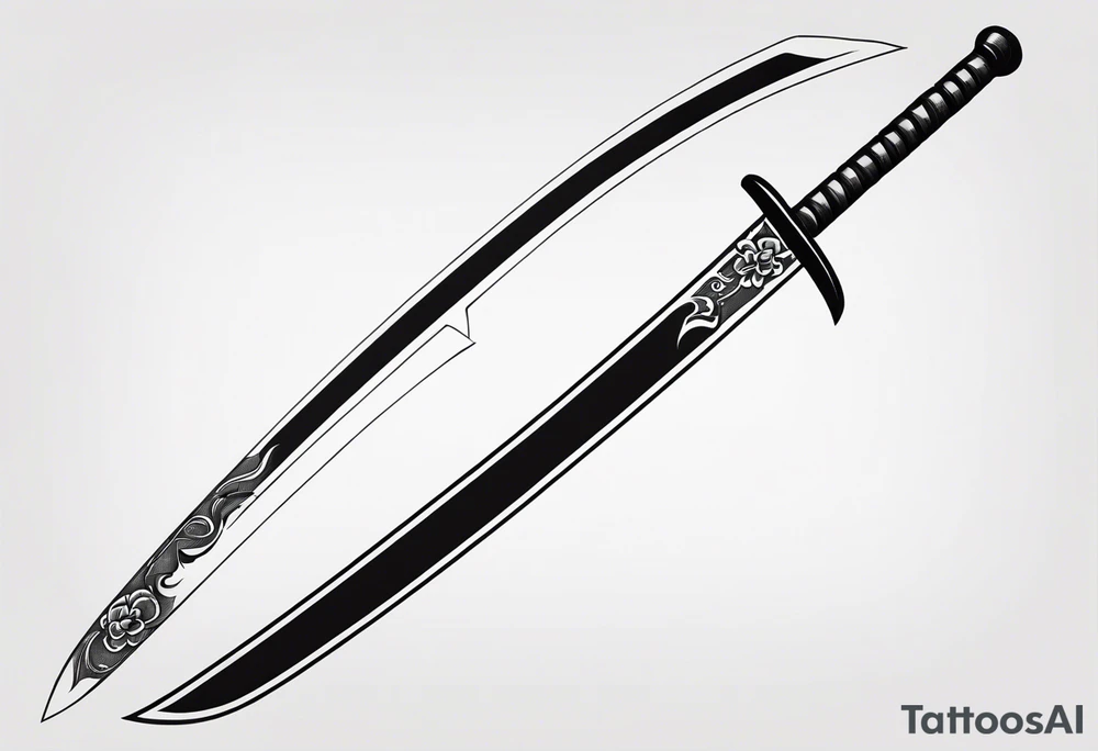 katana tattoo idea