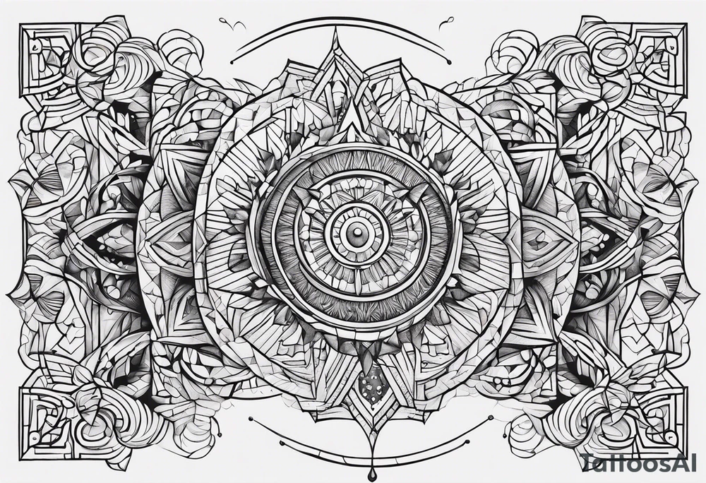 3 6 9 numbers arm tattoo idea