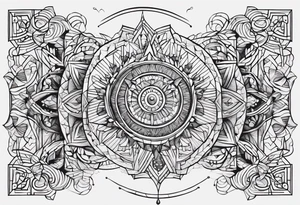 3 6 9 numbers arm tattoo idea