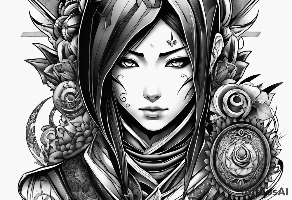 Itachi Uchia powering up tattoo idea