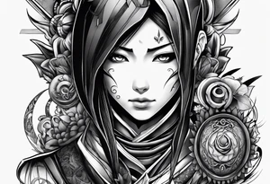 Itachi Uchia powering up tattoo idea