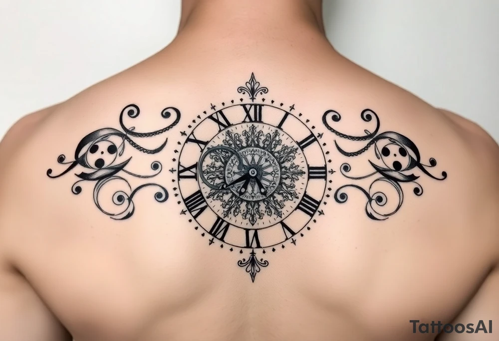 vintage roman numerals within ornate clockwork mechanism tattoo idea vintage roman numerals within ornate clockwork mechanism tattoo idea