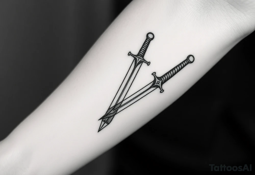 spartan as a sword tattoo idea
