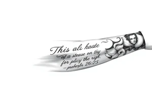 this bible verse proverbs 26:25 tattoo idea