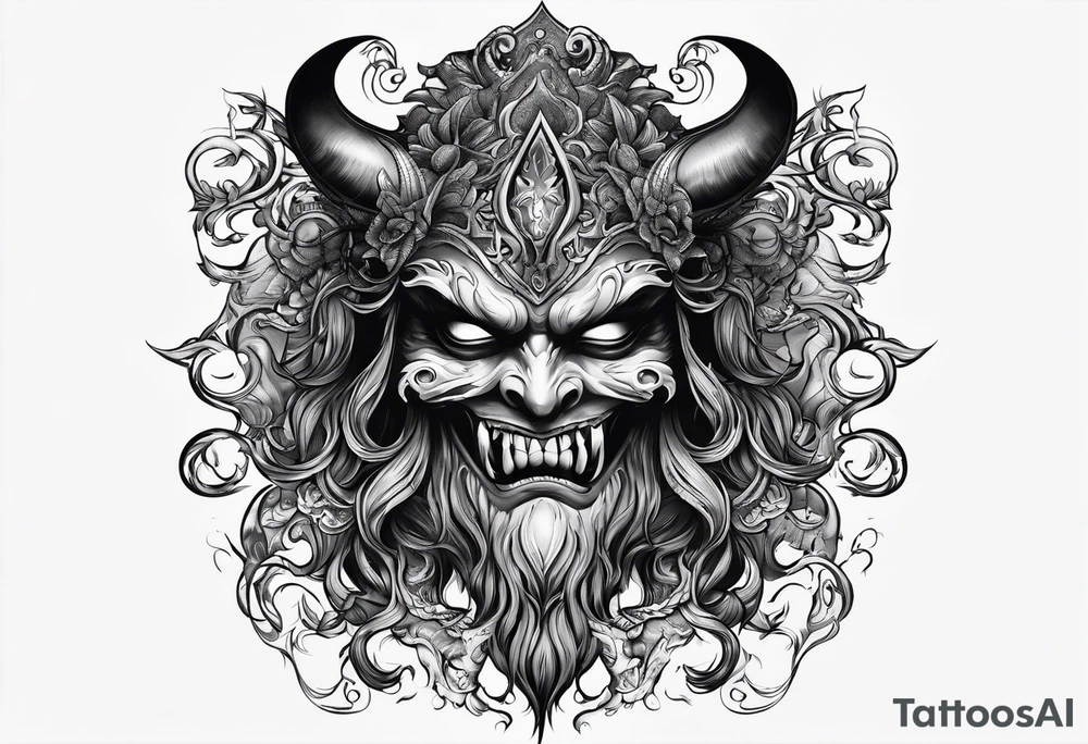 Shadow demon stealing my soul tattoo idea