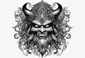 Shadow demon stealing my soul tattoo idea