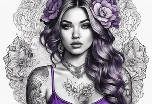 violet tattoo tattoo idea