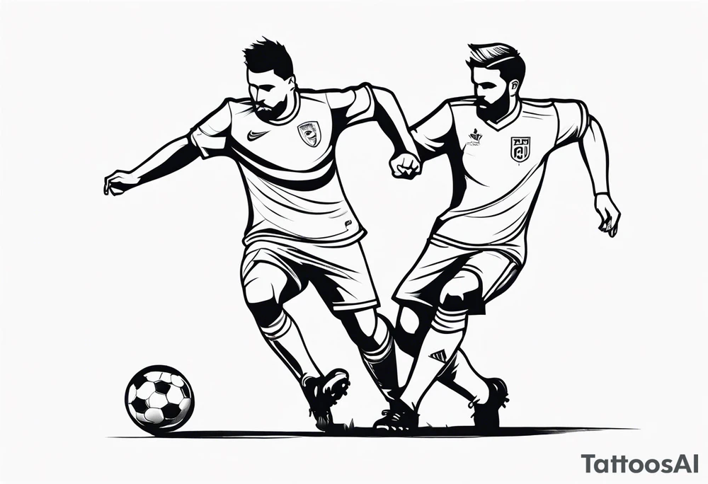 FOOTBALL PLAYING tattoo idea