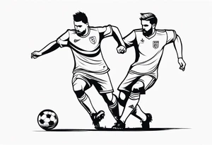FOOTBALL PLAYING tattoo idea