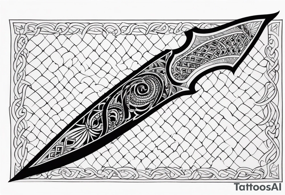 Khukuri with snake wrapped tattoo idea