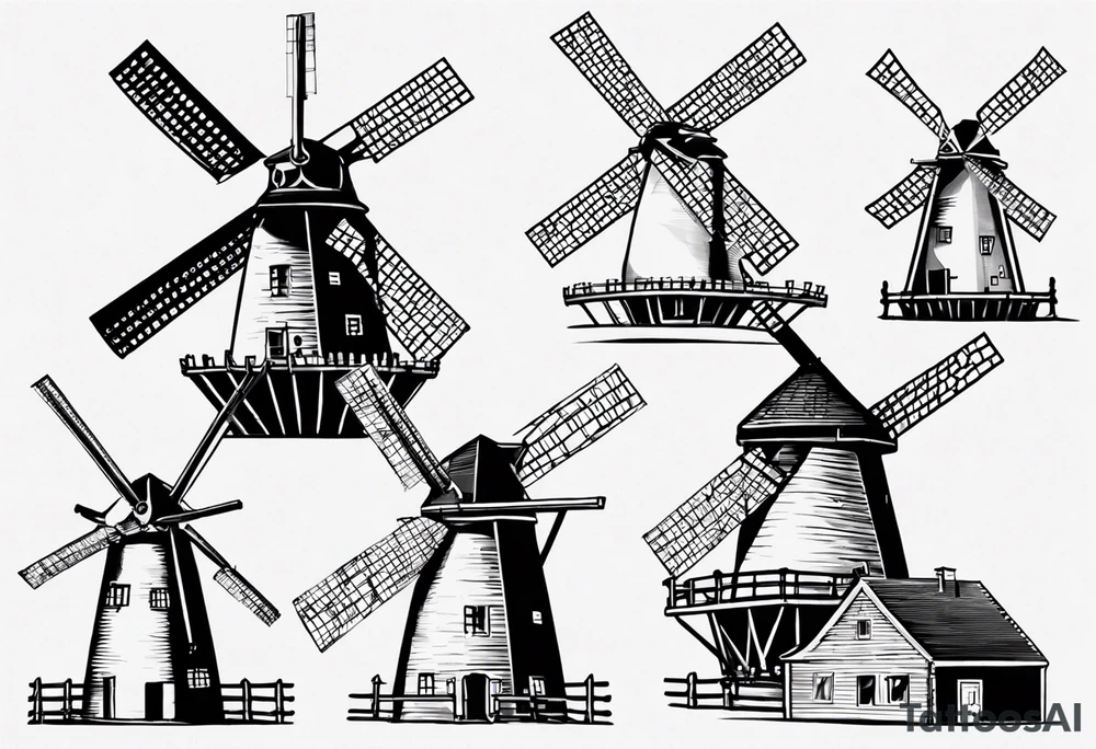 The mathematical dutch windmill graph from graph theory that is cute tattoo idea