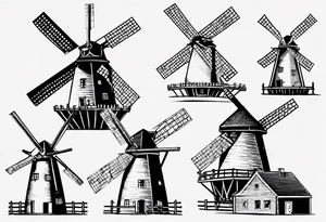 The mathematical dutch windmill graph from graph theory that is cute tattoo idea