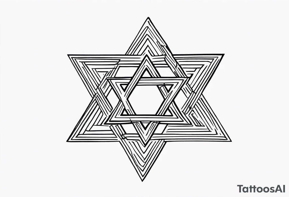 star of david tattoo idea
