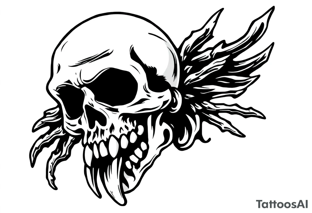 Black plague tattoo idea