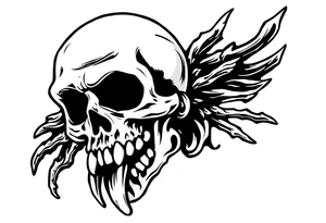 Black plague tattoo idea