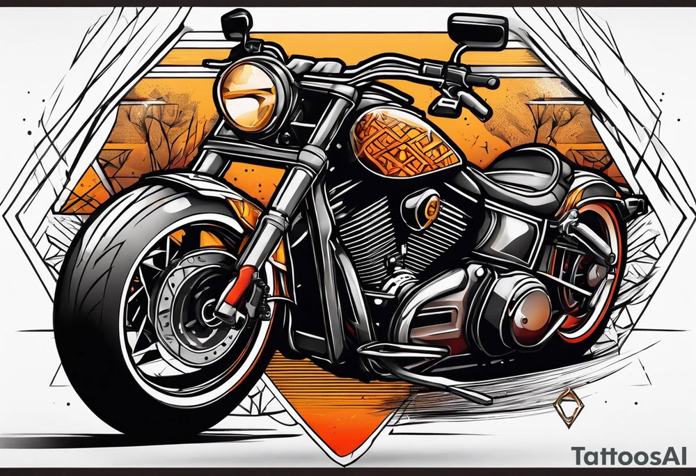 Motorcycle tattoo idea