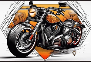 Motorcycle tattoo idea
