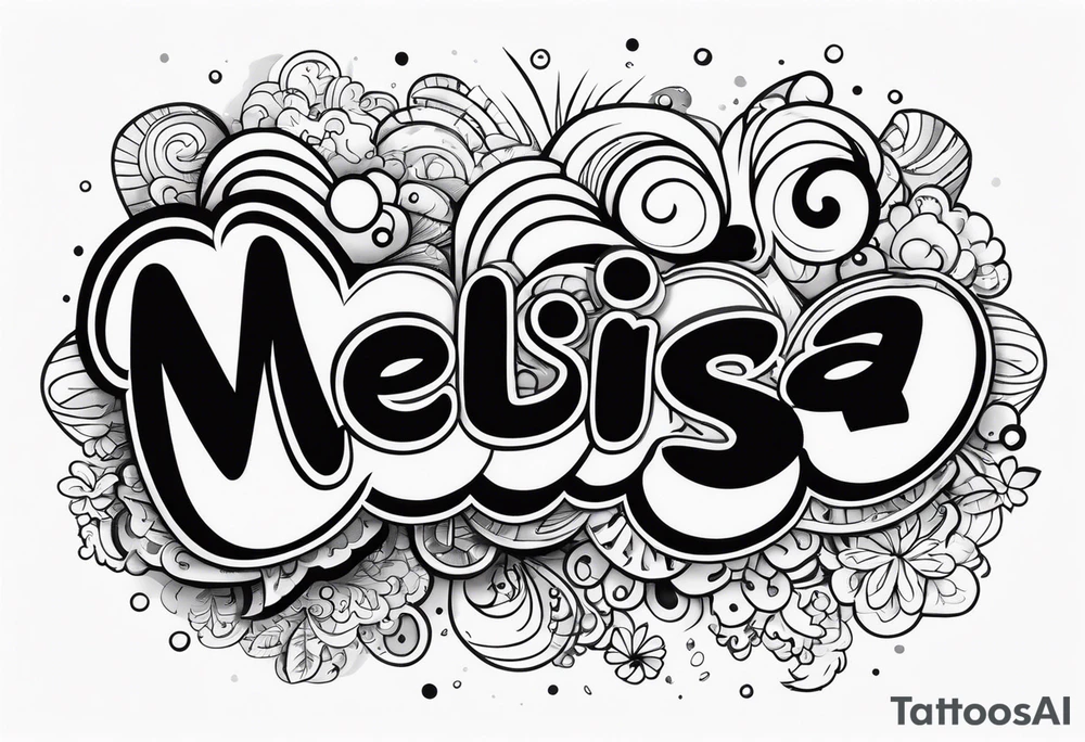 Name melissa tattoo idea