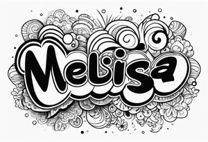 Name melissa tattoo idea