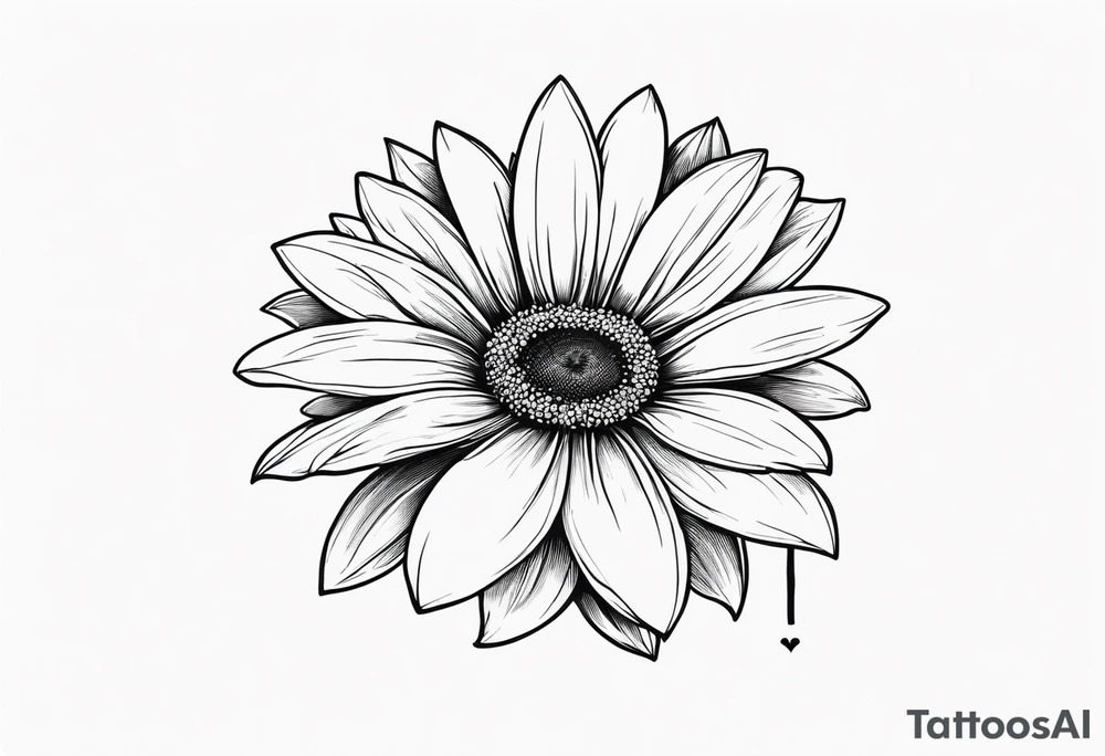 The bible verse proverbs 22:6 with a daisy flower and cross tattoo idea